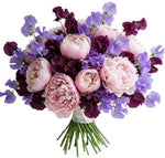 Luxury Bouquet of Peonies and Sweet Pea - Flowers Box London