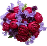Luxury Bouquet of Peonies and Sweet Pea - Flowers Box London