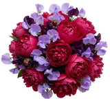 Luxury Bouquet of Peonies and Sweet Pea - Flowers Box London