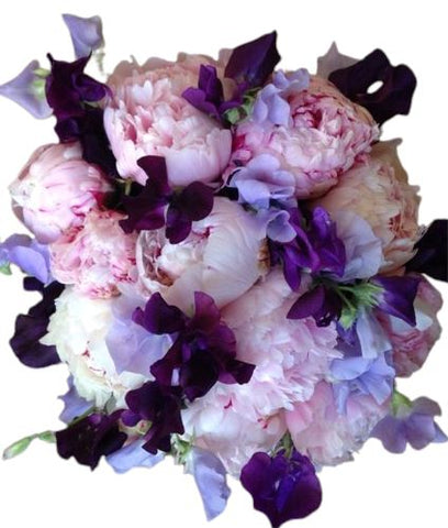 Luxury Bouquet of Peonies and Sweet Pea