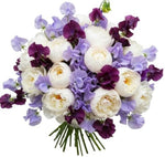 Luxury Bouquet of Peonies and Sweet Pea - Flowers Box London