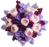 Luxury Bouquet of Peonies and Sweet Pea - Flowers Box London