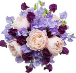 Luxury Bouquet of Peonies and Sweet Pea - Flowers Box London