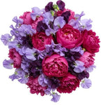 Luxury Bouquet of Peonies and Sweet Pea - Flowers Box London