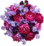 Luxury Bouquet of Peonies and Sweet Pea - Flowers Box London