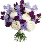 Luxury Bouquet of Peonies and Sweet Pea - Flowers Box London