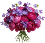 Luxury Bouquet of Peonies and Sweet Pea - Flowers Box London