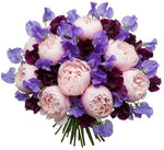 Luxury Bouquet of Peonies and Sweet Pea - Flowers Box London