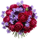 Luxury Bouquet of Peonies and Sweet Pea - Flowers Box London