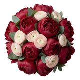 Luxury Bouquet of Peonies with Ranunculus - Flowers Box London