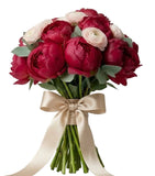 Luxury Bouquet of Peonies with Ranunculus - Flowers Box London