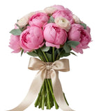 Luxury Bouquet of Peonies with Ranunculus - Flowers Box London