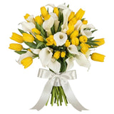 Luxury Bouquet of Tulips and Calla Lily - Flowers Box London