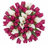 Luxury Bouquet of Tulips and Calla Lily - Flowers Box London