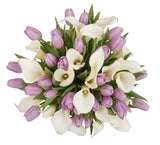 Luxury Bouquet of Tulips and Calla Lily - Flowers Box London