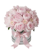 Luxury Box of Peonies with Ranunculus and Sweet Pea - Flowers Box London