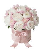 Luxury Box of Peonies with Ranunculus and Sweet Pea - Flowers Box London