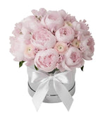 Luxury Box of Peonies with Ranunculus and Sweet Pea - Flowers Box London