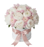Luxury Box of Peonies with Ranunculus and Sweet Pea - Flowers Box London