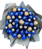 Luxury Christmas Chocolate Box with Gold Baubles - Flowers Box London