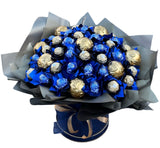 Luxury Christmas Chocolate Box with Gold Baubles - Flowers Box London