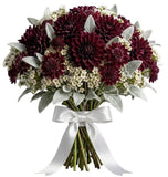 Luxury Dahlia Bouquet with Scabiosa and Wax Flowers Bouquet - Flowers Box London