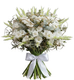 Luxury Gladiolus with Twisted Willow and Eucalyptus Bouquet - Flowers Box London