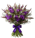 Luxury Gladiolus with Twisted Willow and Eucalyptus Bouquet - Flowers Box London