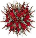 Luxury Gladiolus with Twisted Willow and Eucalyptus Bouquet - Flowers Box London