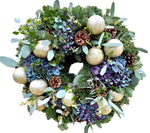 Luxury Hydrangea Christmas Wreath