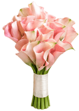 Luxury Light Pink Calla Lily Bridal Bouquet - Flowers Box London