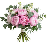 Luxury Peonies with Delphinium Bouquet - Flowers Box London