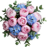 Luxury Peonies with Delphinium Bouquet - Flowers Box London