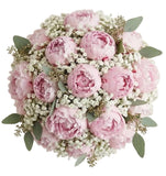 Luxury Peonies with Gypsophila Bouquet - Flowers Box London