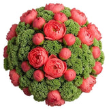 Luxury Peonies with Sedum Bouquet - Flowers Box London