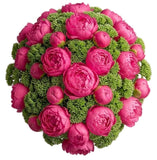 Luxury Peonies with Sedum Bouquet - Flowers Box London