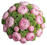 Luxury Peonies with Sedum Bouquet - Flowers Box London