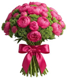 Luxury Peonies with Sedum Bouquet - Flowers Box London