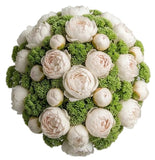 Luxury Peonies with Sedum Bouquet - Flowers Box London