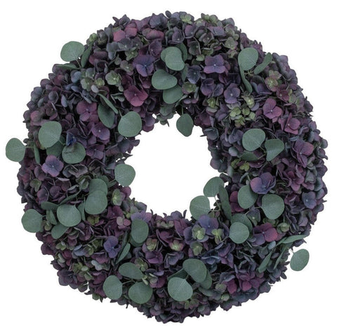 Luxury Pimpernel Hydrangea Door Wreath - Flowers Box London