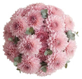 Luxury Pink Dhalia Bouquet with Eucalyptus - Flowers Box London