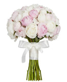 Luxury Pink & White Peonies Bouquet - Flowers Box London