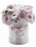 Luxury Powder Pink Ranunculus Box - Flowers Box London
