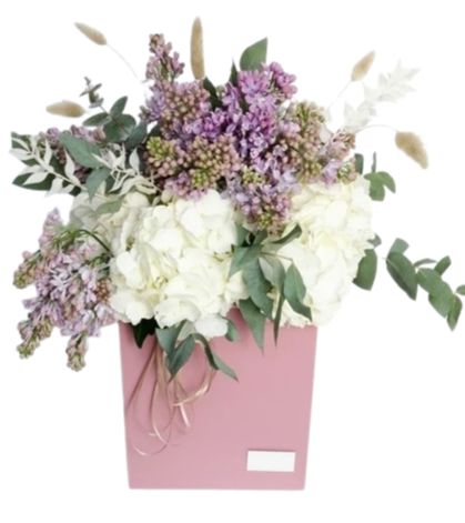 Luxury Purple Lilac and Hydrangea Box