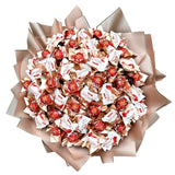 Luxury Rose Gold Wrapped Chocolate Mix Bouquet - Flowers Box London