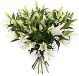 Luxury Royal White Lily Bouquet - Flowers Box London