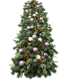 Luxury Winter Garland in Purple & White - Flowers Box London