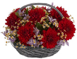Luxury Yellow Dahlia with Clematis Basket - Flowers Box London