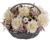 Luxury Yellow Dahlia with Clematis Basket - Flowers Box London