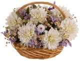 Luxury Yellow Dahlia with Clematis Basket - Flowers Box London